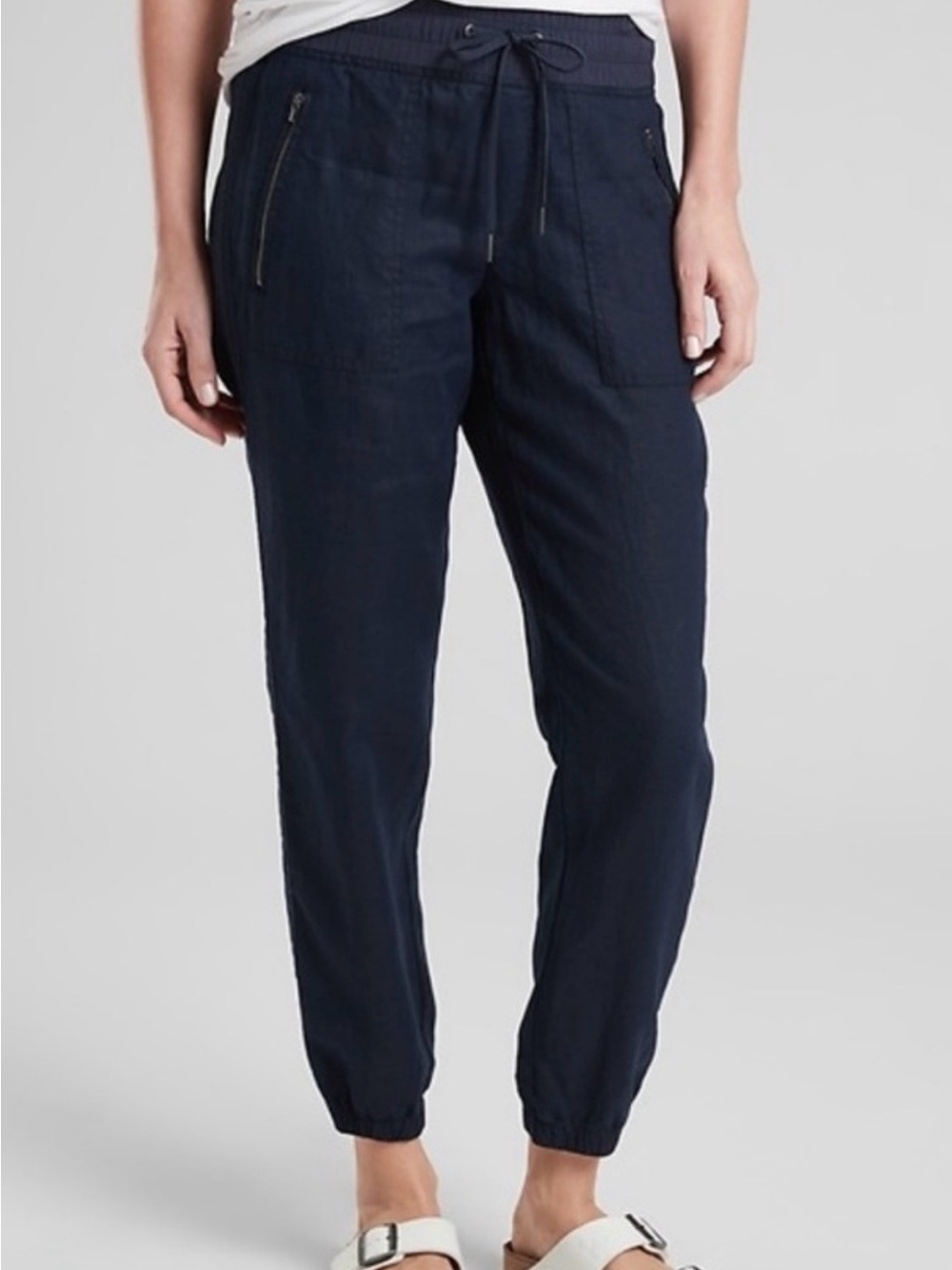 Athleta Navy Drawstring Jogger Pants Women’s